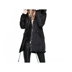NEW NICOLE BENISTI chelsea coat in black